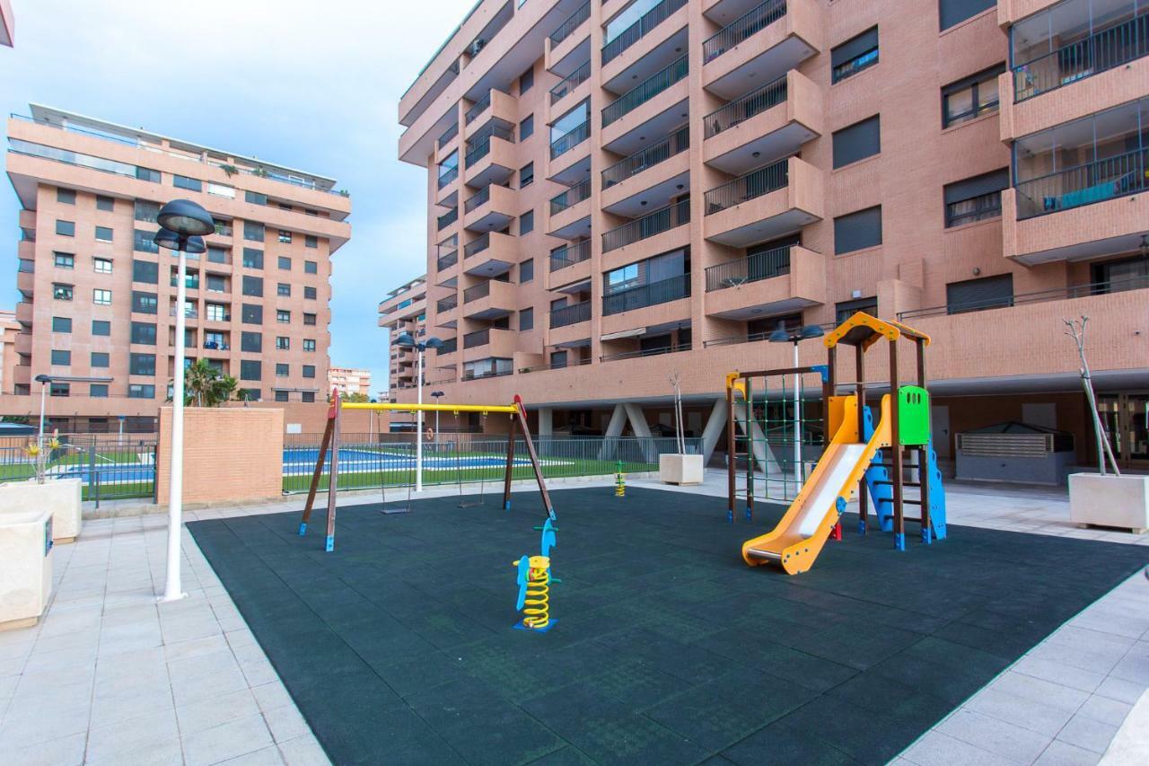 Apartment On The Beach,Pool,Wifi,Garage,Valencia Exterior foto